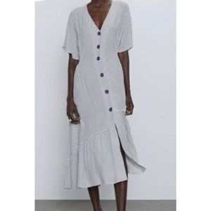 Zara Buttoned Dress M